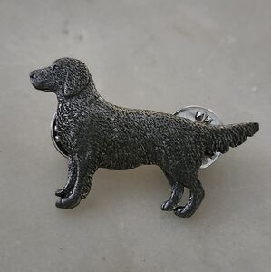 Pewter Golden Retriever Pin 1991 GG Harris